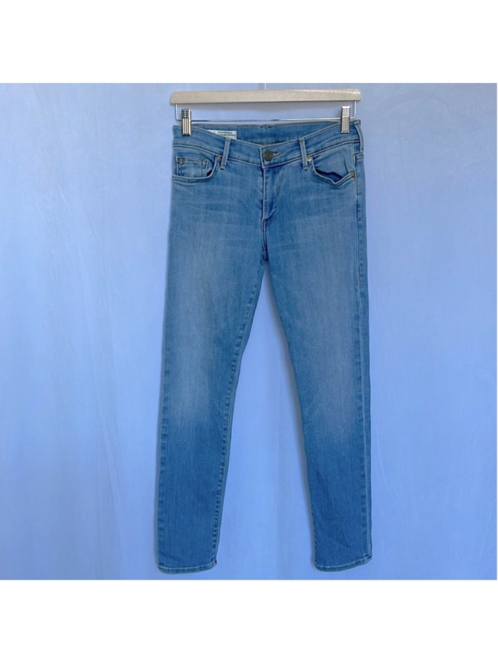 True Religion Low Rise Relaxed Skinny Jeans Women Size 25 Med Wash 90s Y2K EUC
